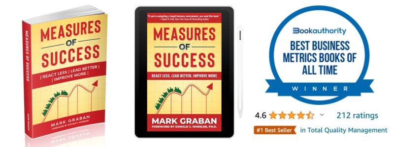 Measures of Success book cover – Manage metrics better with Process Behavior Charts